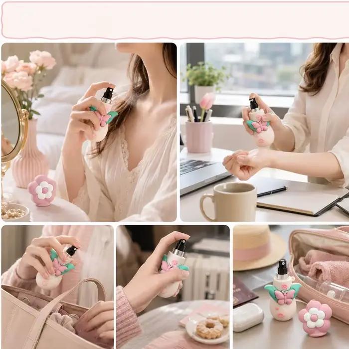 Mini flacon vaporisateur de parfum floral mignon