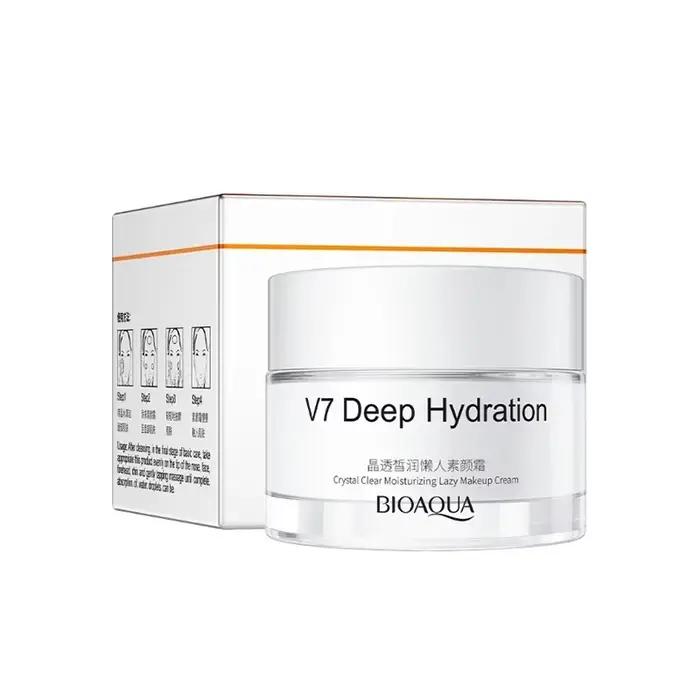 Crème Visage Pure V7 Beauté Naturelle Effet Peau Nue Hydratante Légère Respirante Correcteur Naturel Soin de la Peau du Visage