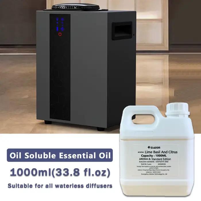 Huile Essentielle Citron Vert Basilic Agrumes ESAEON 1000ml Fonctionne Avec Machines Aromathérapie Sans Eau Hôtels Occasions Spéciales