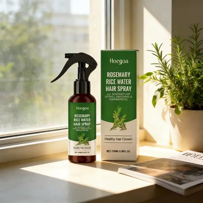 Spray de croissance capillaire à la rosemarie et à l'eau de riz pour homme