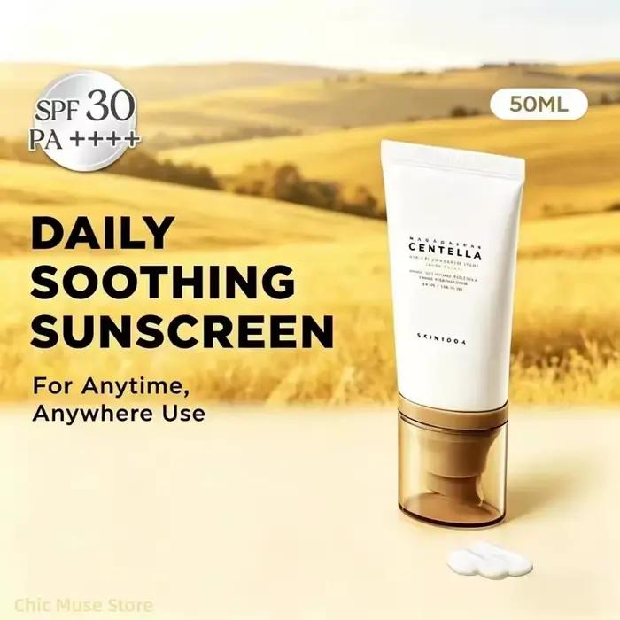 Crème solaire coréenne SKIN1004 Centella Air-Fit SPF50+ 50ml, apaisante, réparatrice, pour peaux sensibles, non grasse, légère, non grasse
