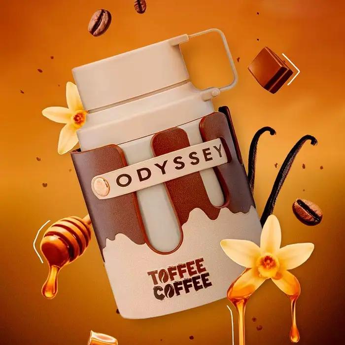Parfum unisexe Armaf Odyssey Toffee Coffee, eau de parfum longue durée 100 ml, parfum oriental à la vanille, EDP, parfum en spray unisexe