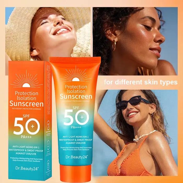 Crème solaire pour le visage et le corps