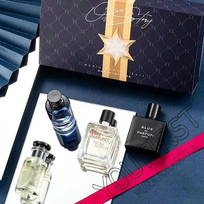 Marque de luxe Parfum hommes Cologne 100ml Parfums Homme coffret cadeau 4 pièces ensemble