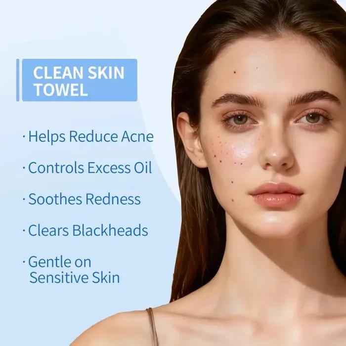 Serviettes jetables pour le visage, lingettes nettoyantes épaisses et grandes, démaquillant exfoliant, soins de beauté, voyage