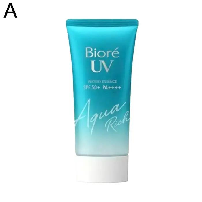 Biore Crème Solaire Isolante Rafraîchissante Non Grasse Corps et Visage Anti-UV Essence Aquatique Riche SPF50+ PA++++