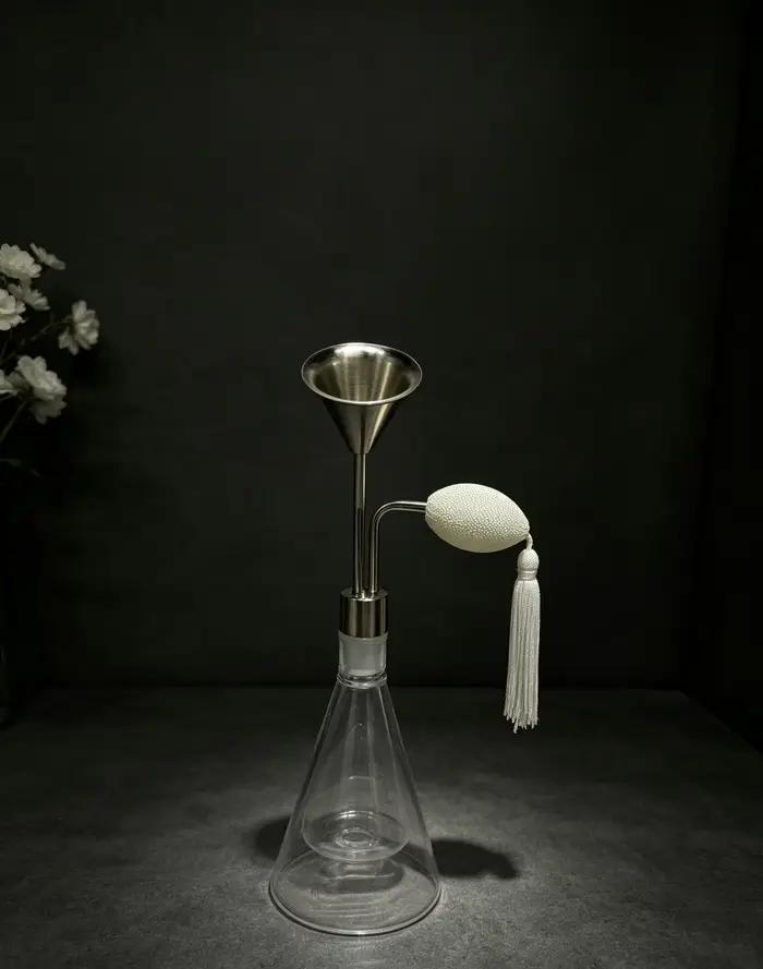 Flacons testeurs de parfum en verre argenté, vials de test de parfum vides noirs avec airbag pour SPA, supermarché, mariage, décoration intérieure