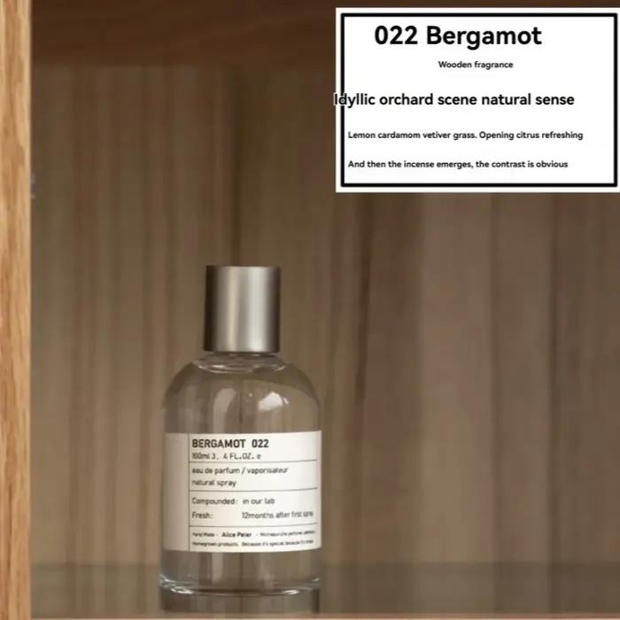 Parfum unisexe 100 ml très vendu : Eau de toilette fraîche au bois de santal avec des notes fruitées de bergamote pour lui et pour elle