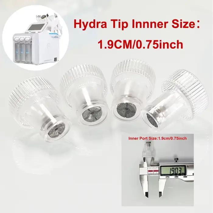 Pointe de remplacement faciale à tête Hydra en diamant pour machine d'épilation à eau H2 O2 Hydra - 2 pièces - beige bleu brun noir pour femmes occasions spéciales