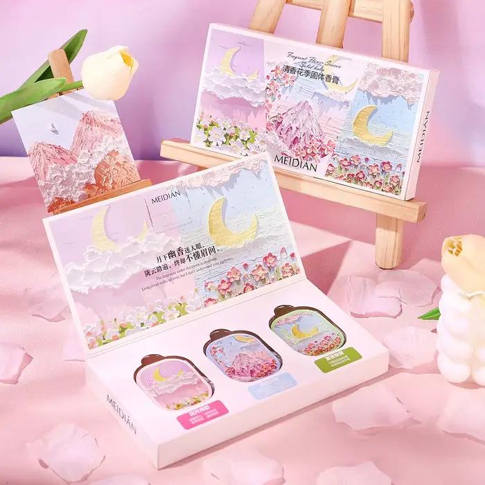 3 parfums solides parfumés