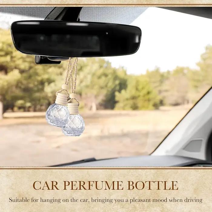 Diffuseur de parfum de bouteille de parfum de 8ml, 20 pièces, bouteille vide suspendue, désodorisant de voiture délicat, diffuseur de parfum d'huile automatique