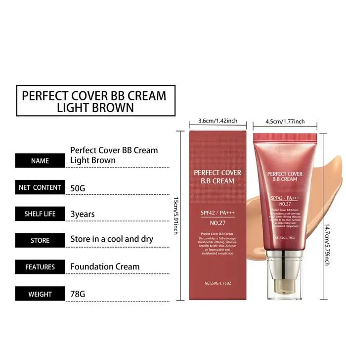 Crème BB SPF 42 PA +++ Hydratant teinté pour le visage