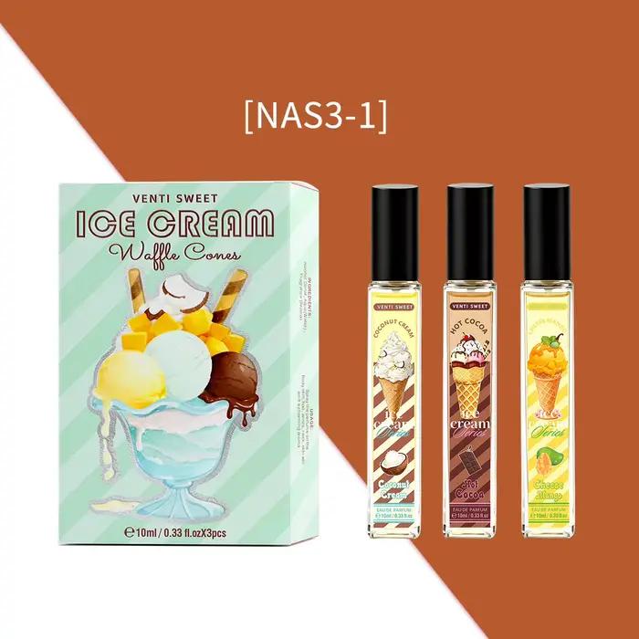 Coffret cadeau de parfum, parfum féminin fruité gourmet, parfum de lait/cèdre/chocolat/café/vétiver/