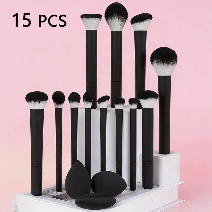 Ensemble de pinceaux de maquillage créatifs et multifonctionnels, 15 pièces, pour le maquillage