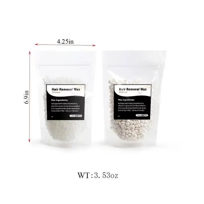 Perles dépilatoires à film chaud pour épilation indolore, avertir les haricots durs, machine chauffante, bikini, visage, corps, 100g, 500g