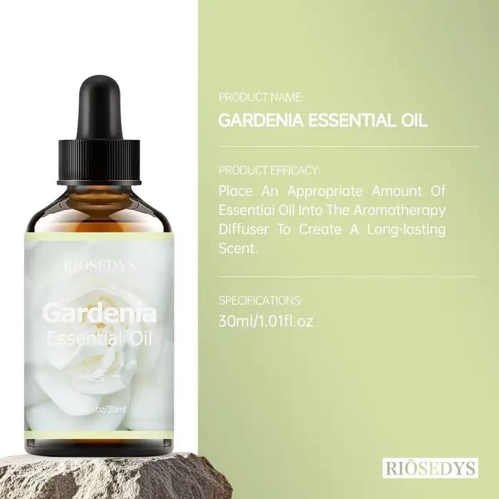 Huile essentielle de gardénia, huile parfumée florale de luxe pour diffuseurs, loisirs créatifs et aromathérapie, parfum doux, crémeux et élégant