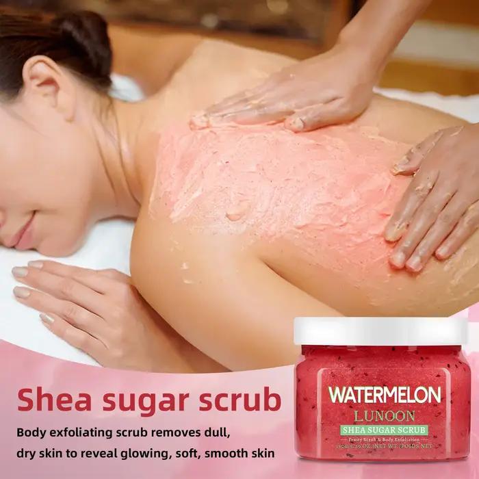 Gommage au sucre de karité et pastèque naturel 150g - Exfoliant pour le corps