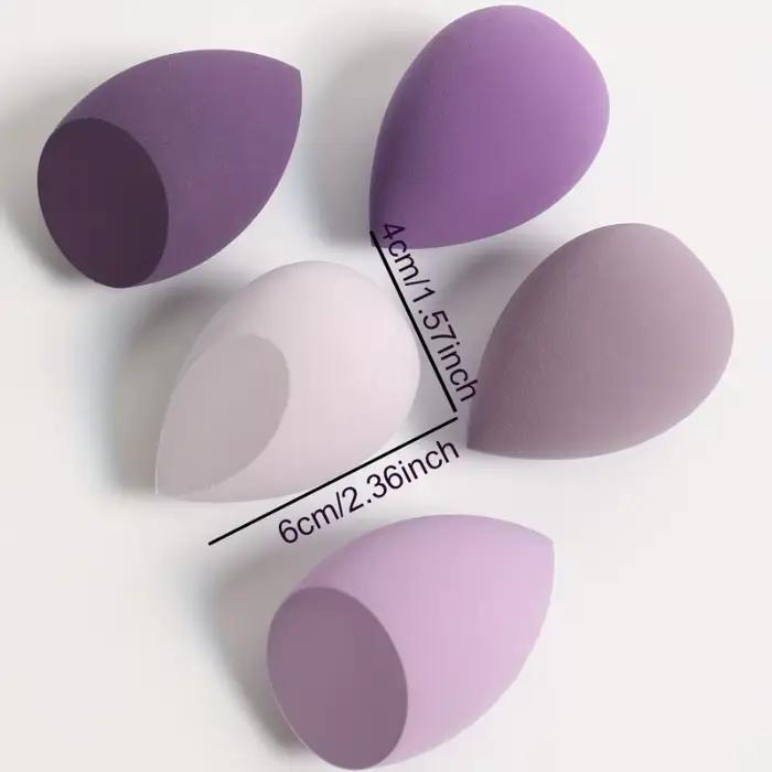 Éponge de maquillage sans latex, sans parfum, 20 pièces, houppette de maquillage humide et sèche, adaptée à tous les types de peau, couleurs aléatoires