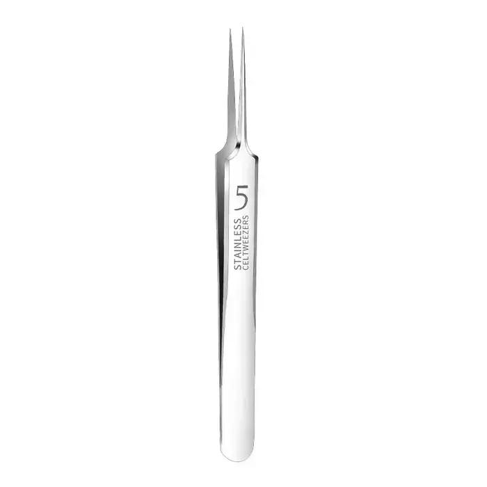 Pince extra fine n ° 5 pour les soins de la peau, accessoire pour éliminer l'acné, les points noirs, la beauté du visage, 1 pièce
