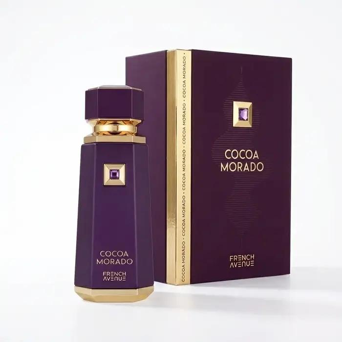 Parfum arabe longue tenue liquide Brun Cocoa Morado Azzure Aoud French Avenue Fragrance Woody Spicy Vanilla
