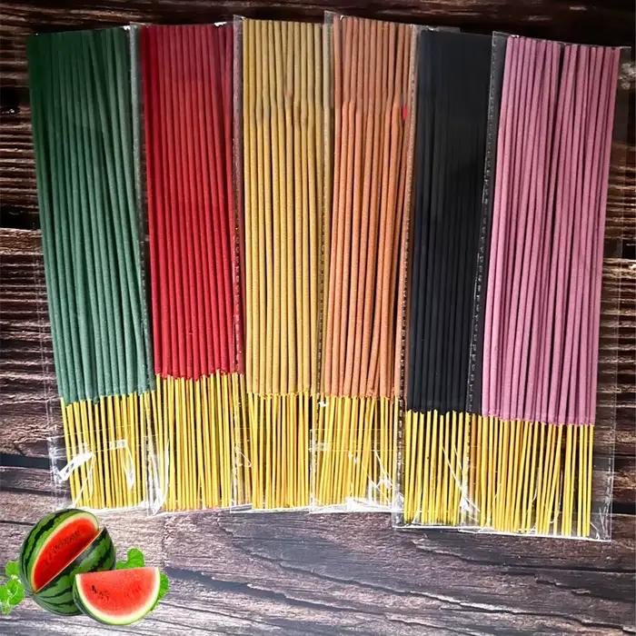6 bâtons d'encens parfumés aux fruits de 25 cm avec cordon