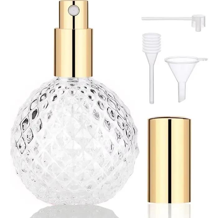 Flacon pulvérisateur vintage anti-fuite, flacon de parfum en verre rechargeable, distributeur de par