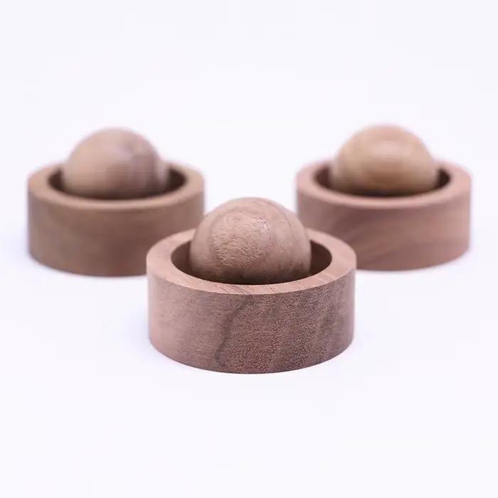 Boule de bois diffuseur d'huile essentielle parfum
