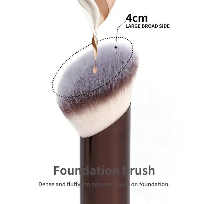 1 pinceau de maquillage professionnel en poils synthétiques doux de haute qualité