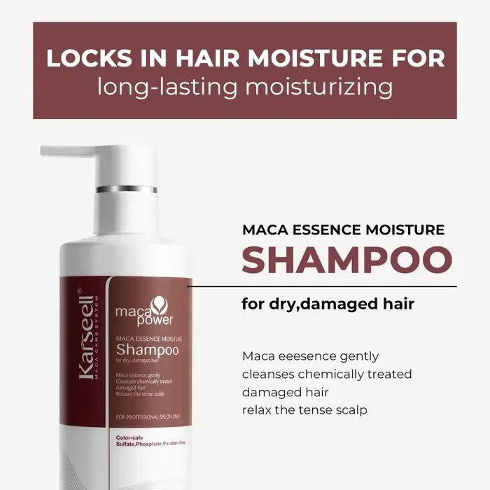 Shampooing et après-shampoing hydratants Karseell originaux 500 ml à l'huile d'argan, ensemble de so