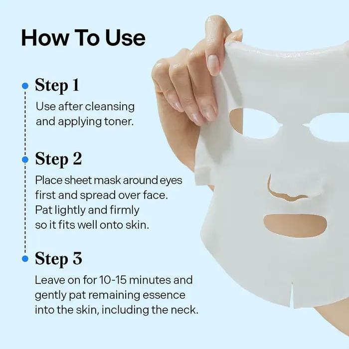 Masques faciaux en feuille d'acide hyaluronique Torriden DIVE-IN, 10 pièces, fins et conformes à la